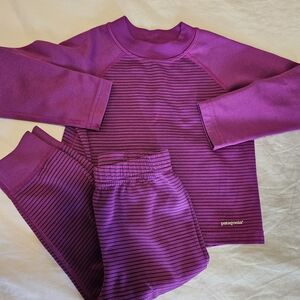 Patagonia Kids Pajama Set - Vibrant Purple